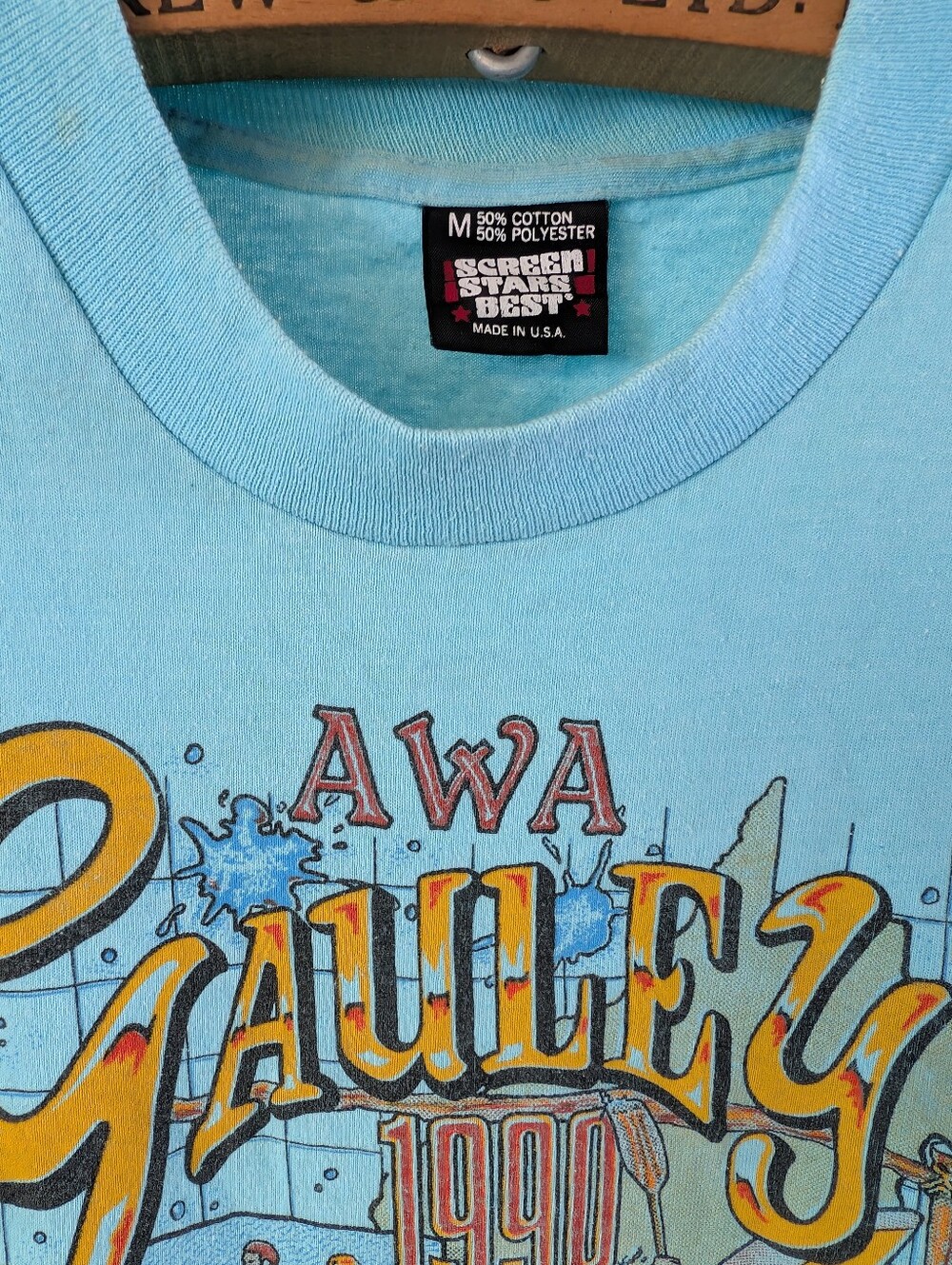 Rare 'Screen Stars' 1990 American Whitewater Affiliation (AWA) T-shirt - Picture 3 of 14